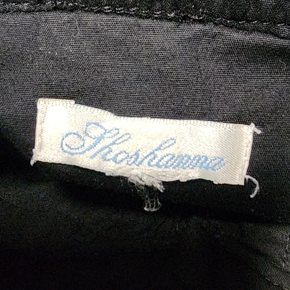 Shoshanna Black Peplum Shirt Dress With Ruffled Bodice Short Sleeves, Size 8 - Picture 2 of 4